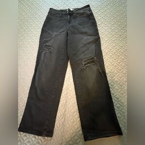 Juniors SO high waisted straight jeans